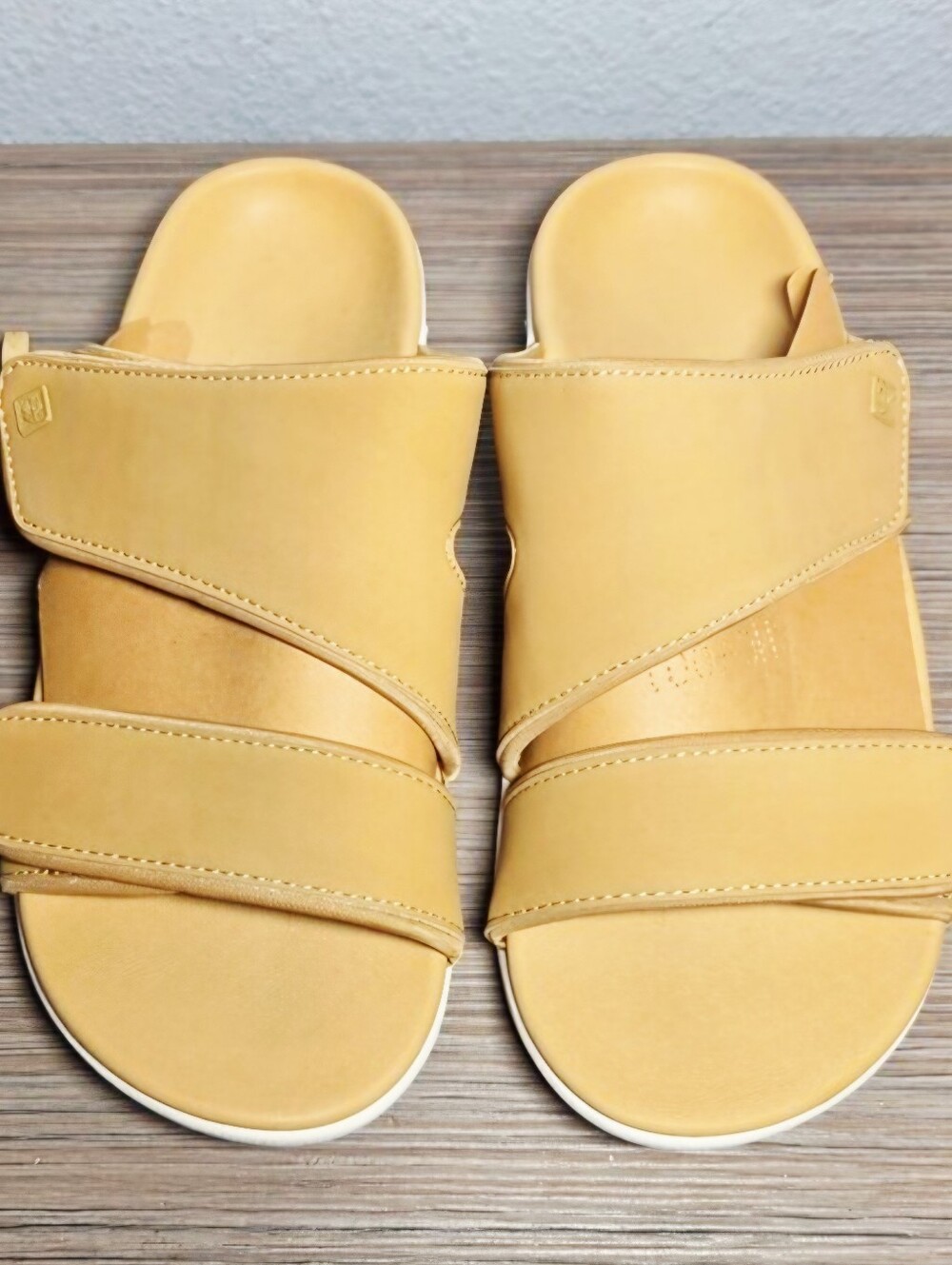 Spenco Kholo Nuevo Tan Adjustable Slide Sandal – Size: 8.5 Wide Womens
